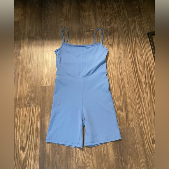 Aritzia Blue Wilfred Free Divinity 7” Romper Medium - Picture 4 of 6